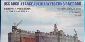 Large Auxiliary floating dry dock in 1:700 Snowman model # SP 7051