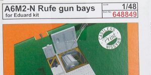 Gun Bays für die A6M2-N Rufe in 1:48 von Eduard # 648849