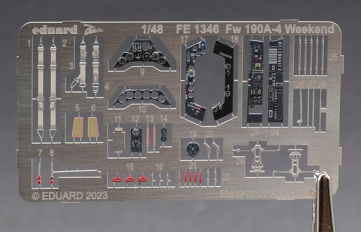 Eduard-FE1346-FW-190-A-4-Zoom-5 ZOOM-Set für die 1:48er FW 190 A-4 von Eduard # FE 1346