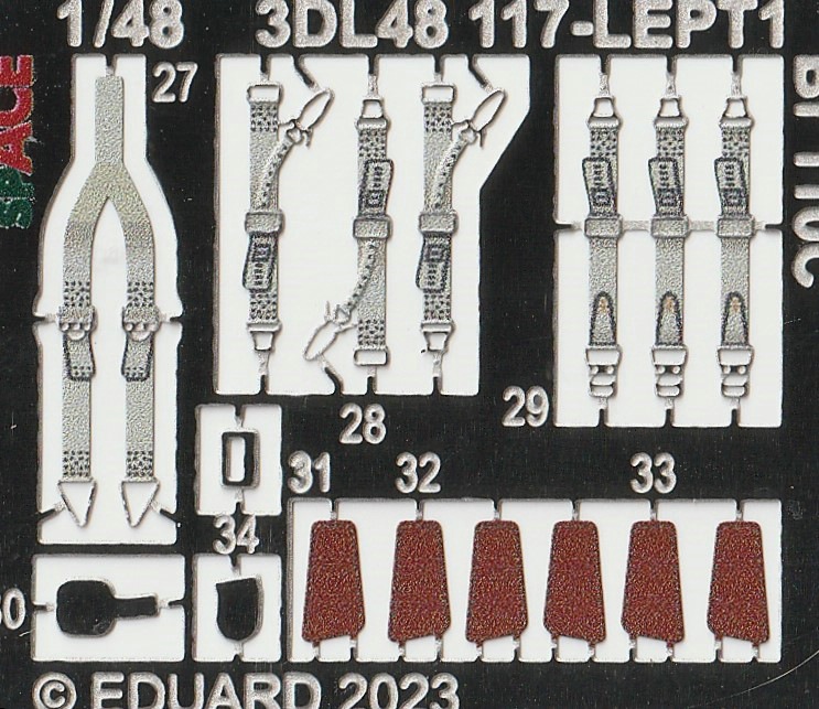 Ediard-3DL48117-Bf-110-C-SPACE-3 SPACE-Set für die Bf 110C in 1:48 von Eduard #3DL48117