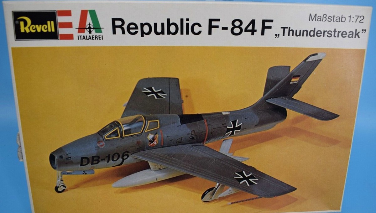 Revell-H-2002-F-84F-Thundersteak-1 Kit-Archäologie: F-84F Thunderstreak in 1:72 von Revell #H-2002