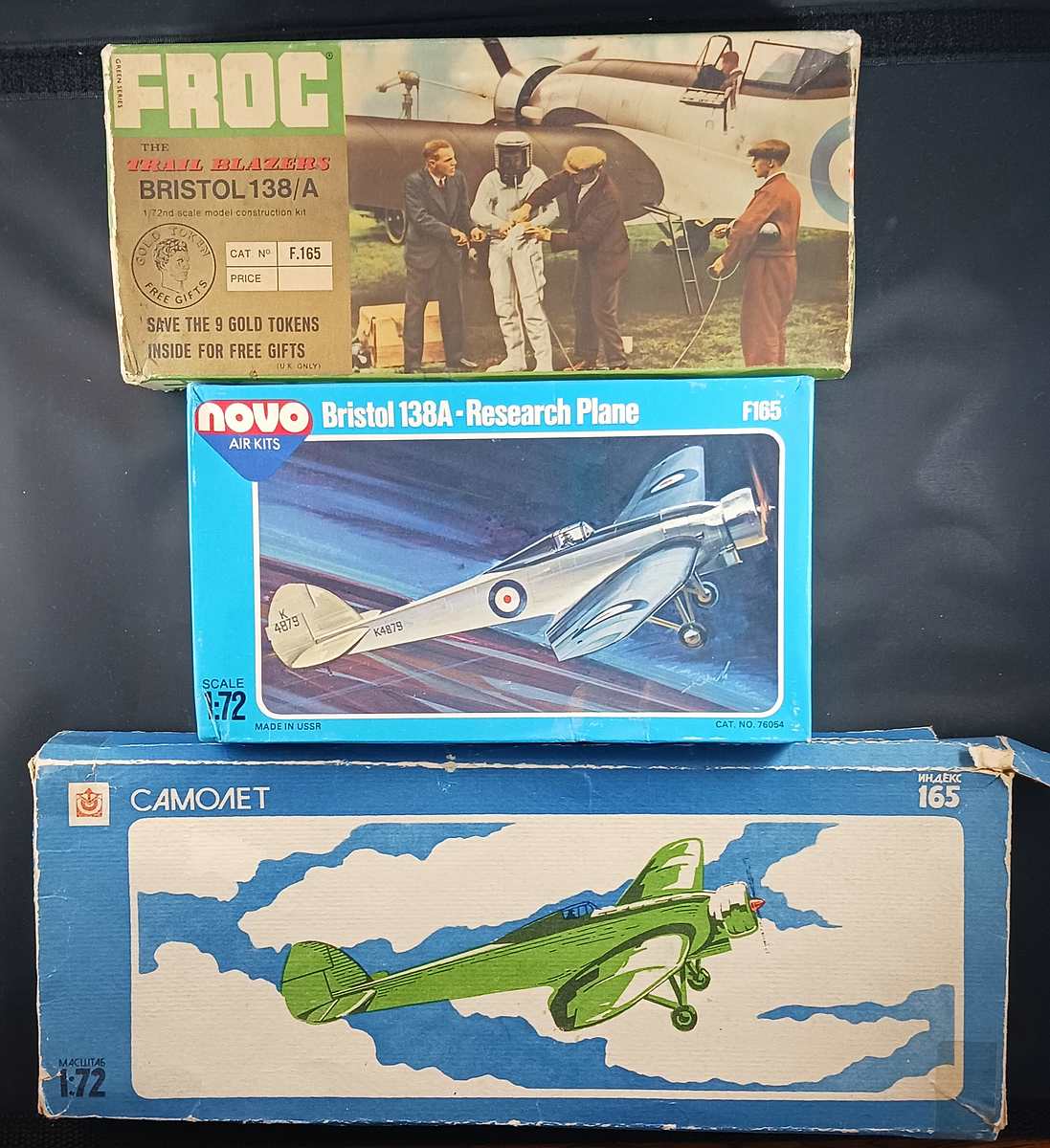 FROG-F-165-Bristol-138-47 Kit-Archäologie: Bristol 138A in 1:72 von FROG # 165