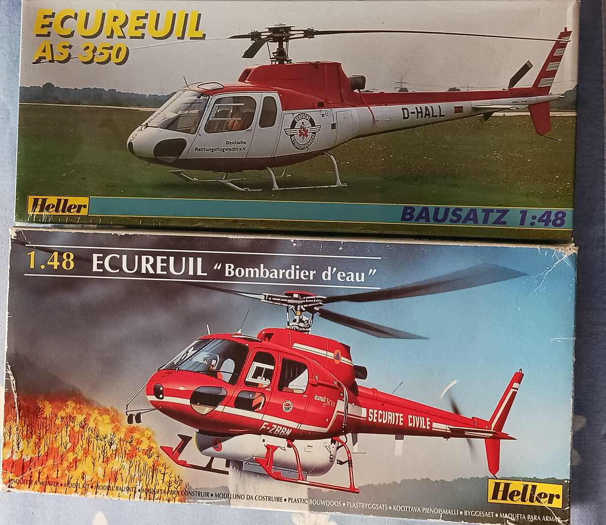 Heller-80490-Ecureuil-29 AS 350 B3 Ecureuil Air Zermatt in 1:48 von Heller # 80490