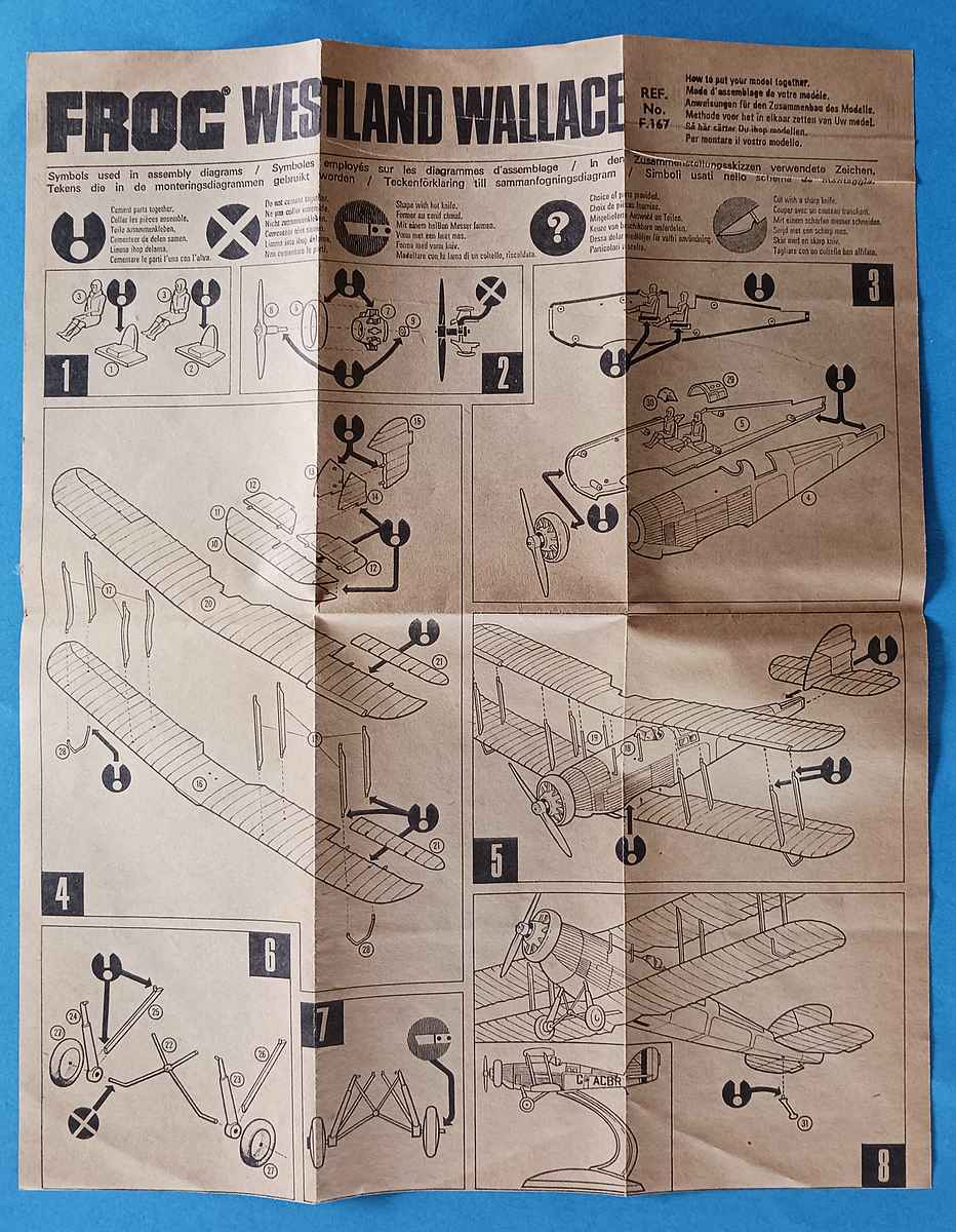 FROG-F167-Westland-Wallace-23 Kit-Archäologie: Westland Wallace in 1:72 von FROG # F 167