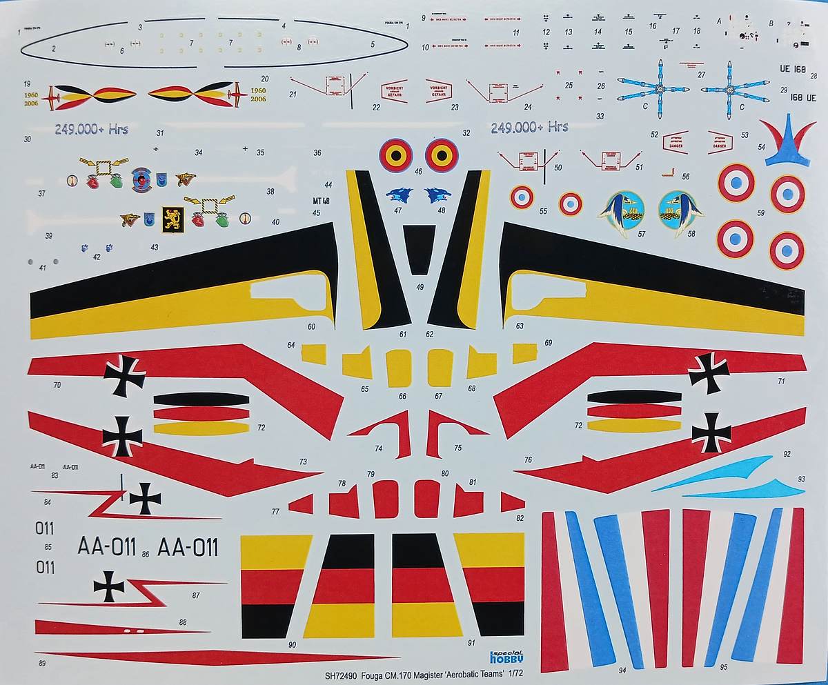 Special-Hobby-SH-72490-Fouga-Magister-Aerobatic-Teams-12 Fouga Magister Aerobatic Teams in 1:72 von Special Hobby # 72490