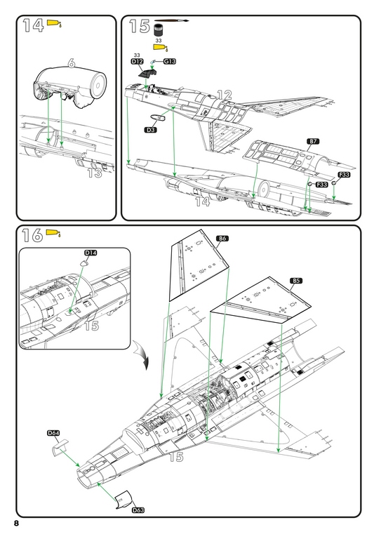 Heller-20411-F-16-Dark-Falcon-77 F-16 „Dark Falcon“ von Heller in 1:48 #20411
