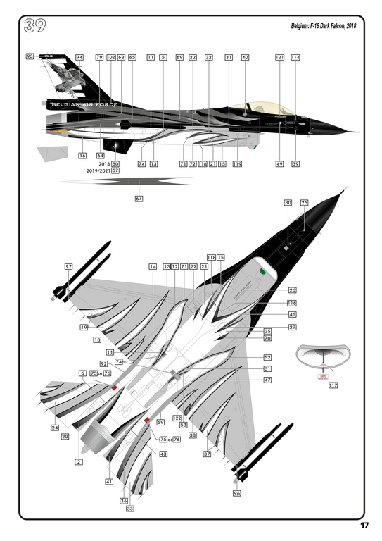 Heller-20411-F-16-Dark-Falcon-86 F-16 „Dark Falcon“ von Heller in 1:48 #20411