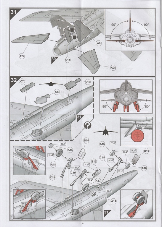 Airfix-A-05123-Folland-Gnat-T-71 Folland Gnat T.1 in 1:48 von Airfix #A05123