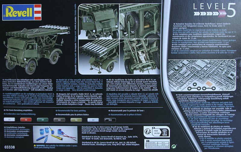 Revell-03338-WOT-8-BM-13-16-Katjuscha-41 W.O.T. 8 BM 13-16 / Cargo in 1:35 von Revell # 03338