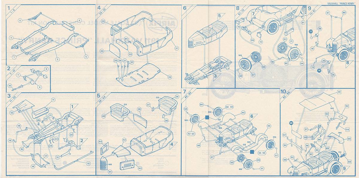 Airfix-03441-6-Vaquxhall-Prince-Henry-30 Kit-Archäologie: Vauxhall Prince Henry in 1:32 von Airfix # 03441