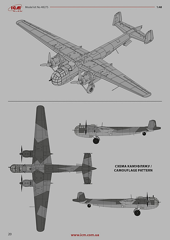 ICM-48275-Do-217-K-2-with-Fritz-X-68 Dornier Do 217K-2 mit Fritz X in 1:48 von ICM # 48275