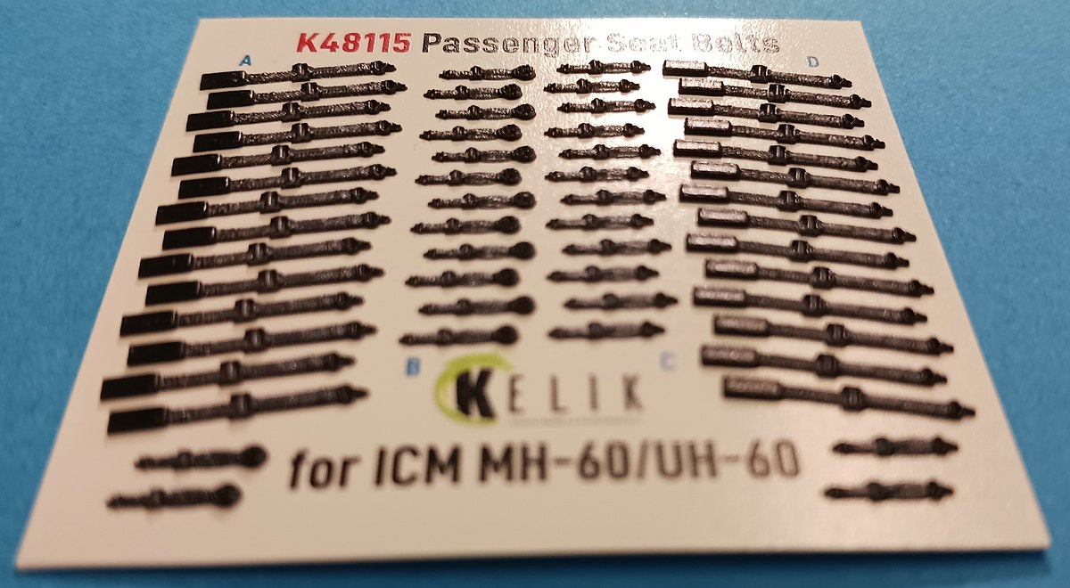 Kelik-48115-Passenger-Seat-belts-UH-60-4 Passenger Seatbelts for UH-60 in 1:48 von Kelik # 48115
