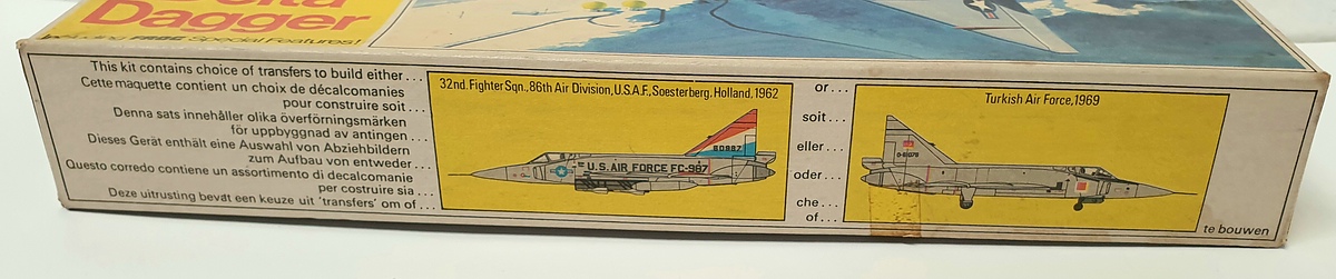 FROG-F-286-Convair-F-102A-Delta-Dagger-3 Kit-Archäologie: Convair F-102A Delta Dagger in 1:72 von FROG #F286