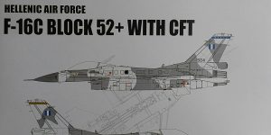 Hellenic Air Force F-16C Block 52 with CFT in 1:48 von Kinetic #48152