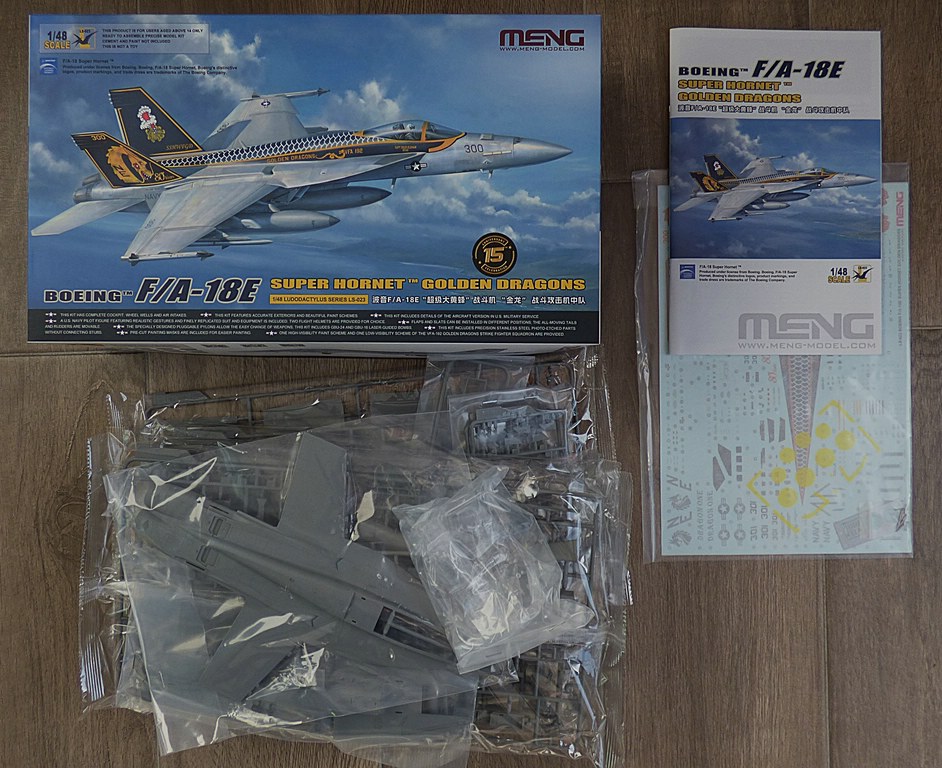 MENG-LS-023-F-18E-Golden-Dragons-5 F/A-18E „Golden Dragons“ von Meng in 1:48 #LS-023